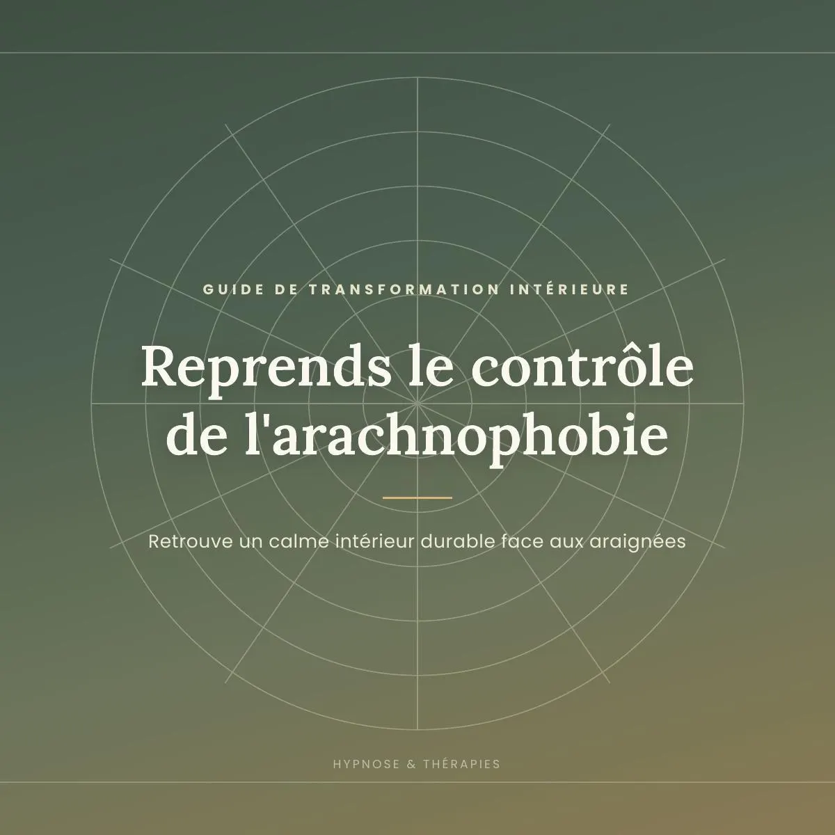 Couverture du guide Reprendre le contrôle de l'arachnophobie